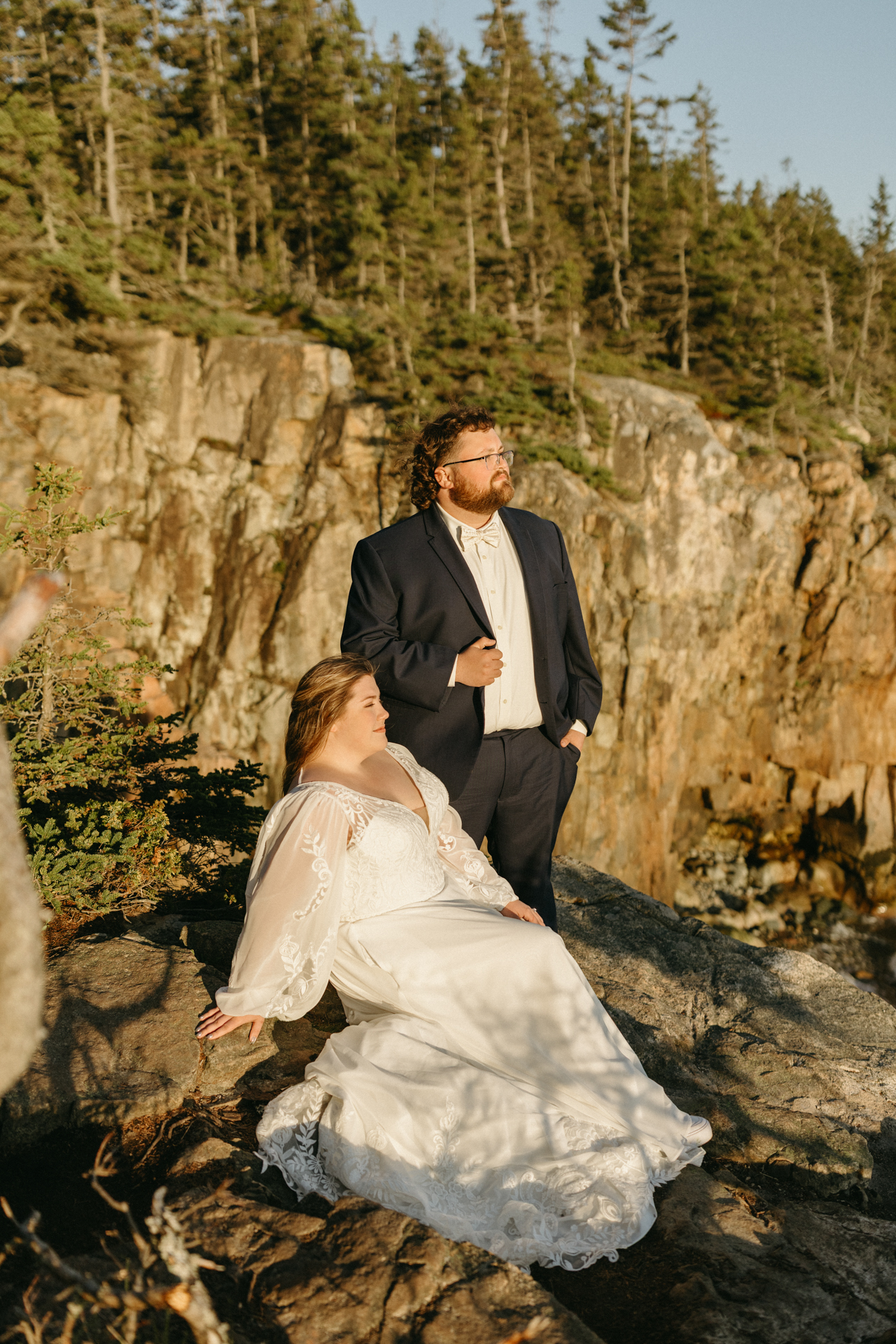 Acadia national park elopement photographer 