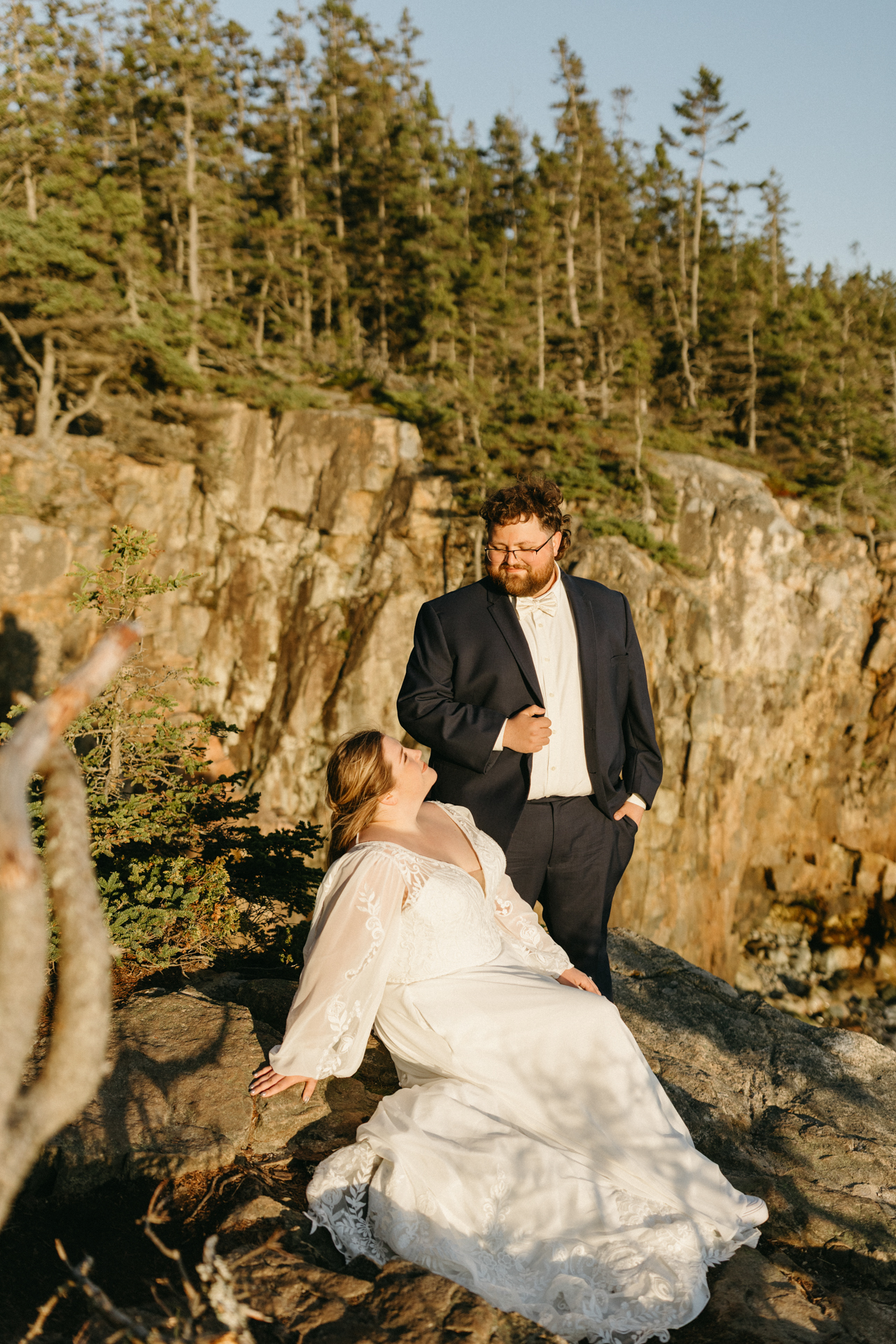 Acadia national park elopement photographer 