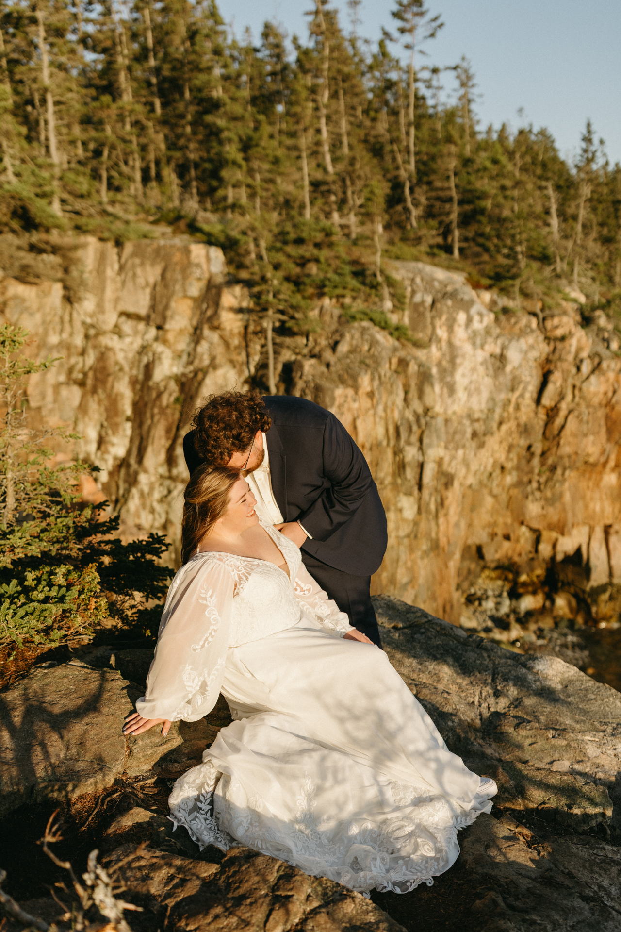 Acadia national park elopement photographer 