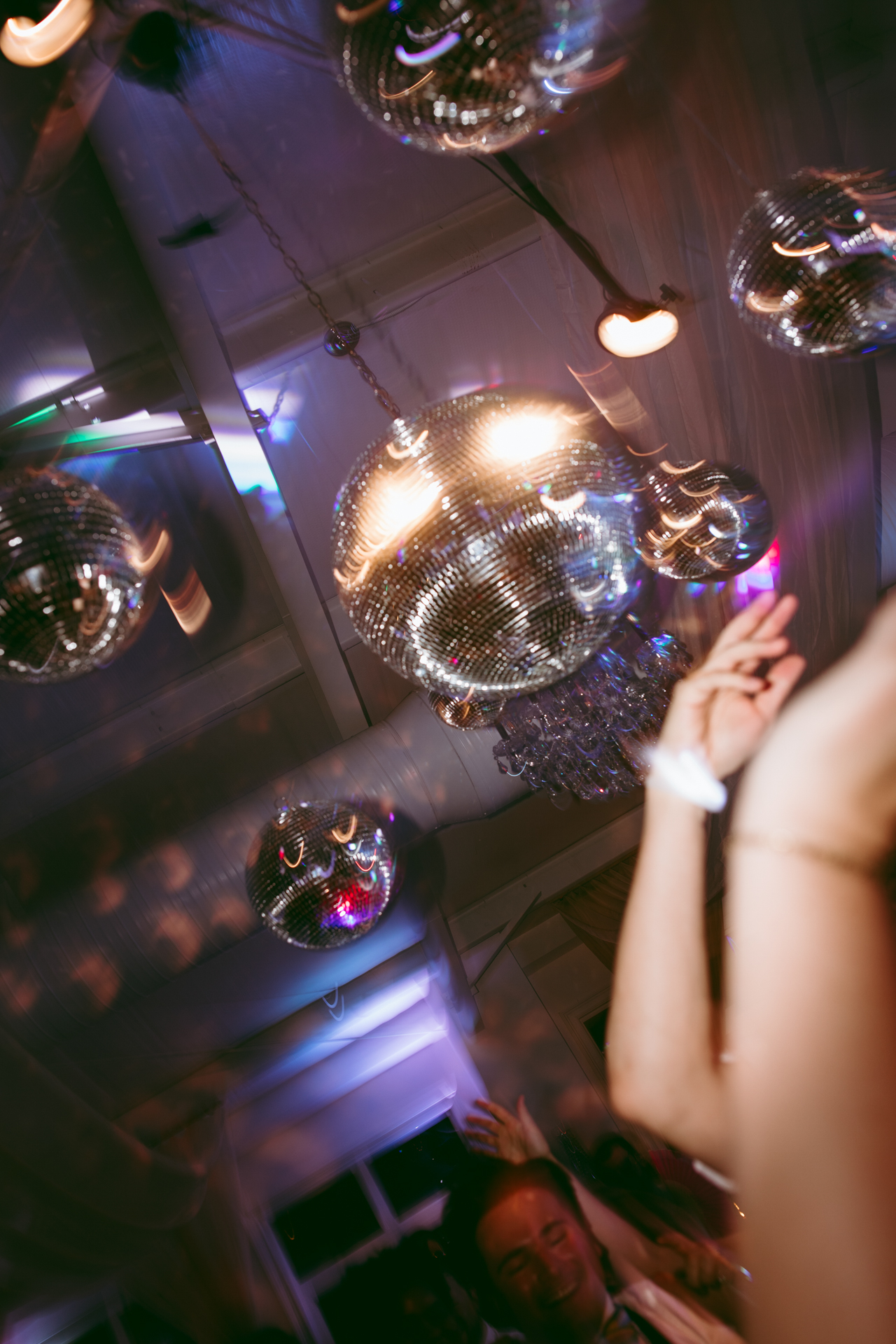 wedding disco ball aesthetic 