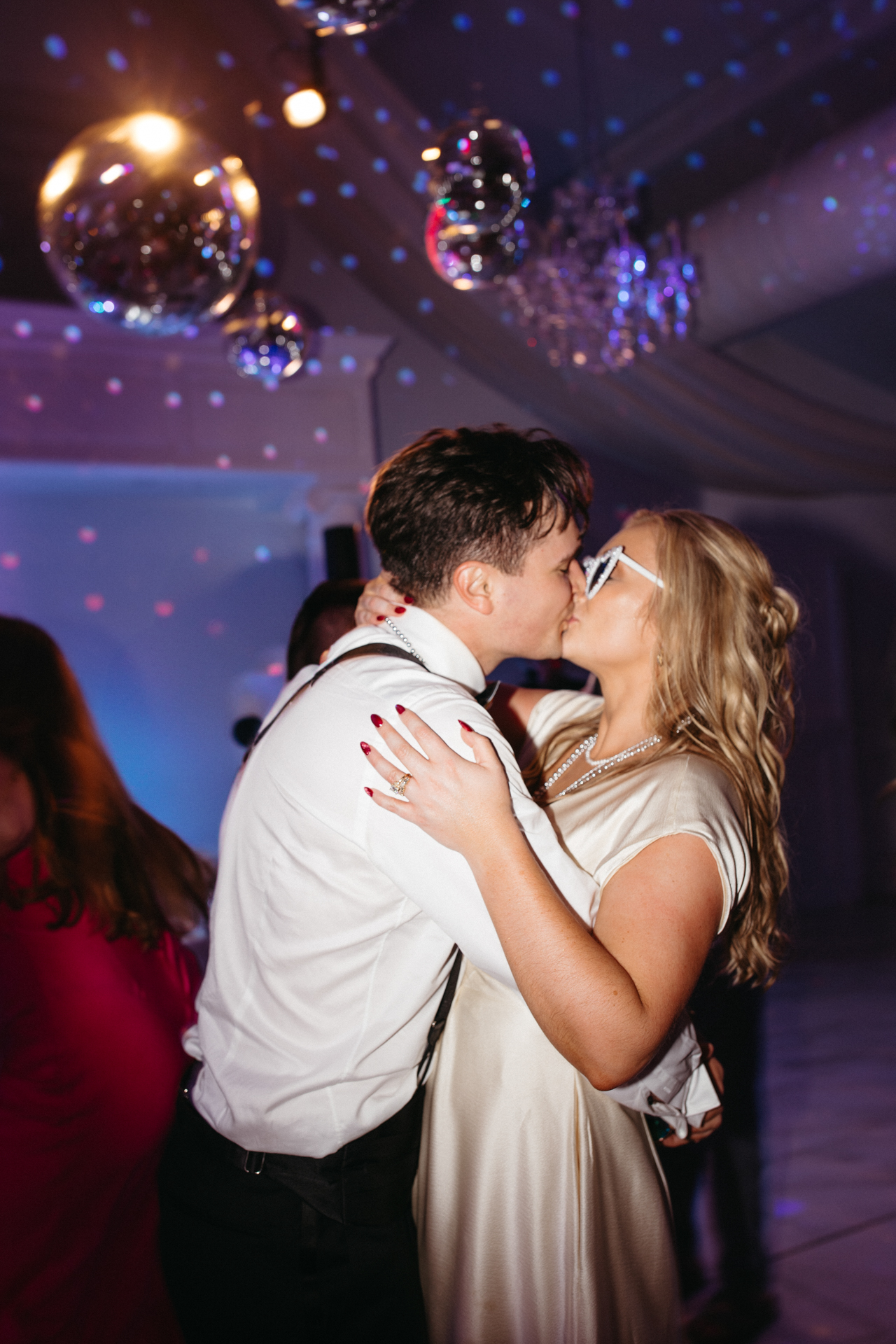 bride and groom dance floor photos at grand holland estate south carolina wedding venue